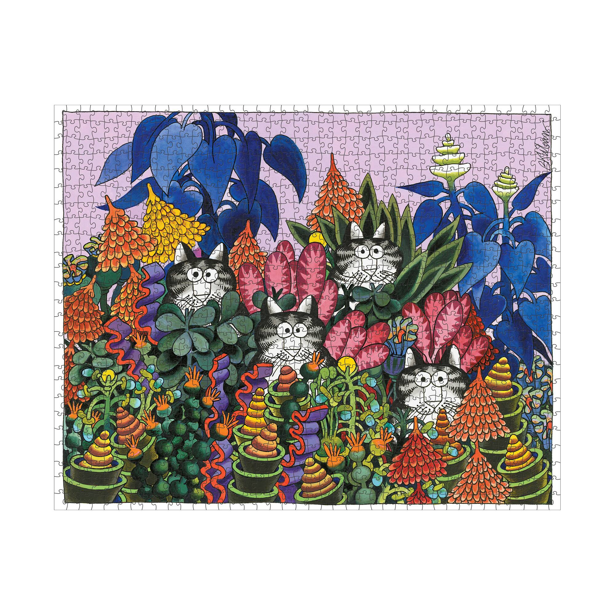 B. Kliban - Jungle Cats Puzzle: 1000 Pcs
